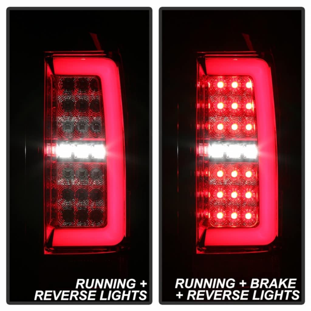 2015-2017 Chevy Colorado Spyder LED Tail Lights Pair - Red & Clear Light Bar (Part# 5085269) | Upgrade Your Truck's Style & Night Visibility for Off-Roading & Daily Driving