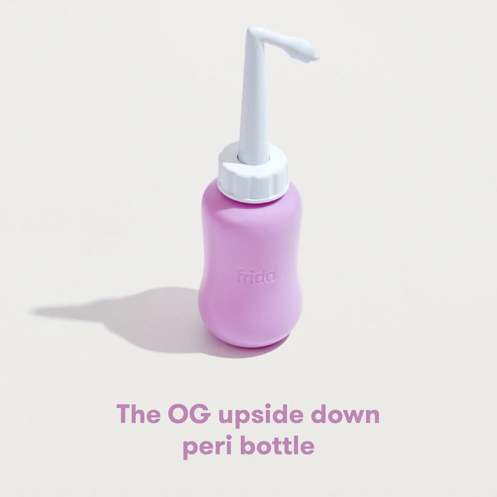 Frida Mom Upside Down Peri Bottle for Postpartum Care - BPA-Free Squeeze Bottle for Gentle Perineal Cleansing After Birth, Ideal for Postpartum Recovery & Hygiene - Perfect for New Moms, Hospital Use & Home Care