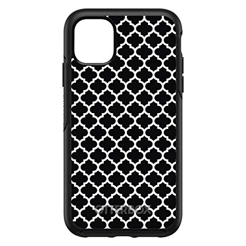 Black White Moroccan Lattice On Black Case