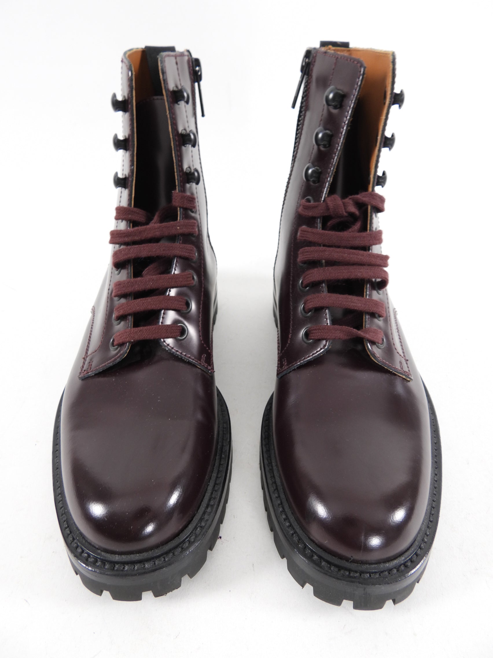 Common Projects Burgundy Leather Ankle Boots Women's Size EU 37 (US 6.5) - Stylish Chelsea Boots for Casual Outfits & Office Wear