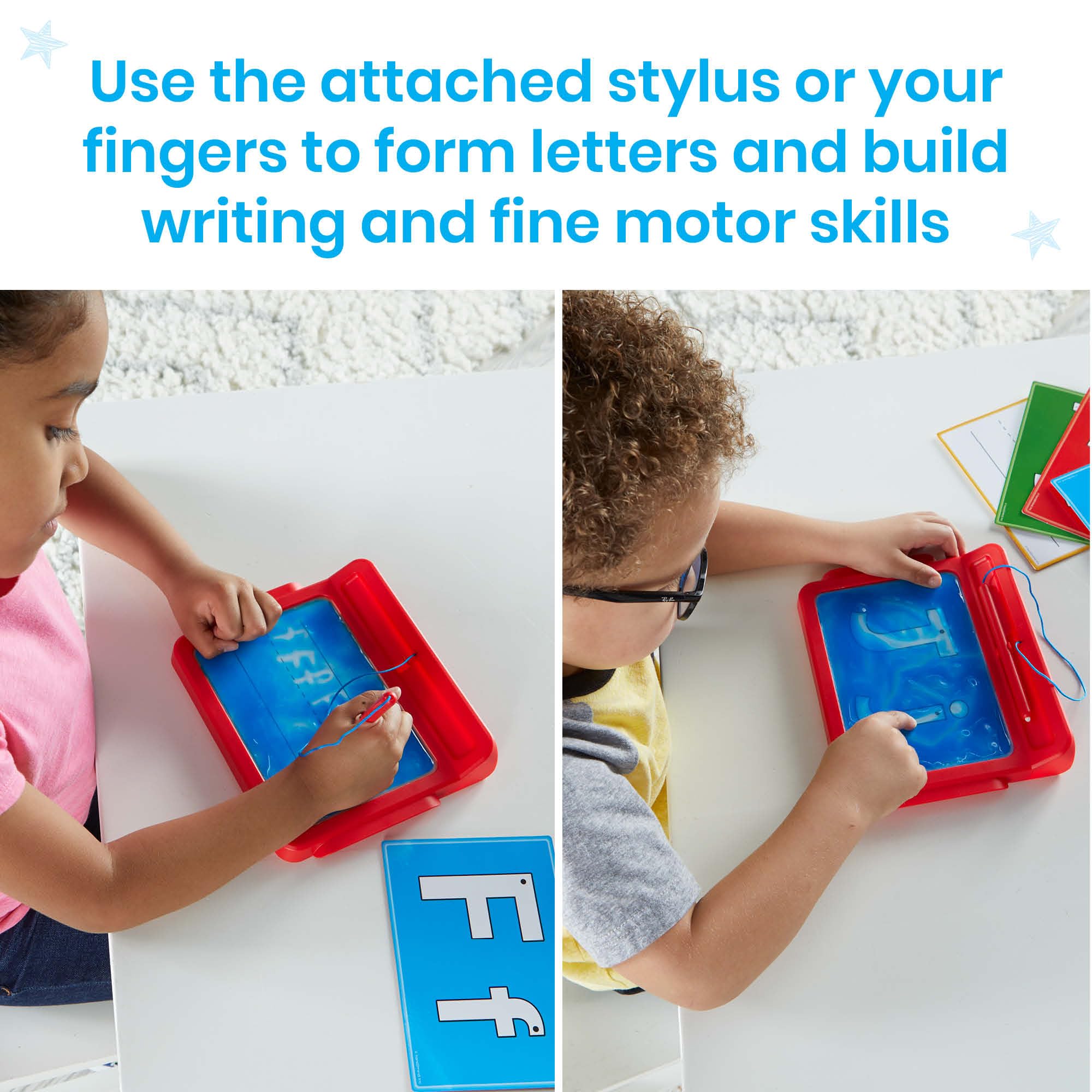 Hand2Mind Letter Tracing Pad for Kids 3-5 - Reusable Writing Practice & Montessori Alphabet Toy for Preschool Learning at Home