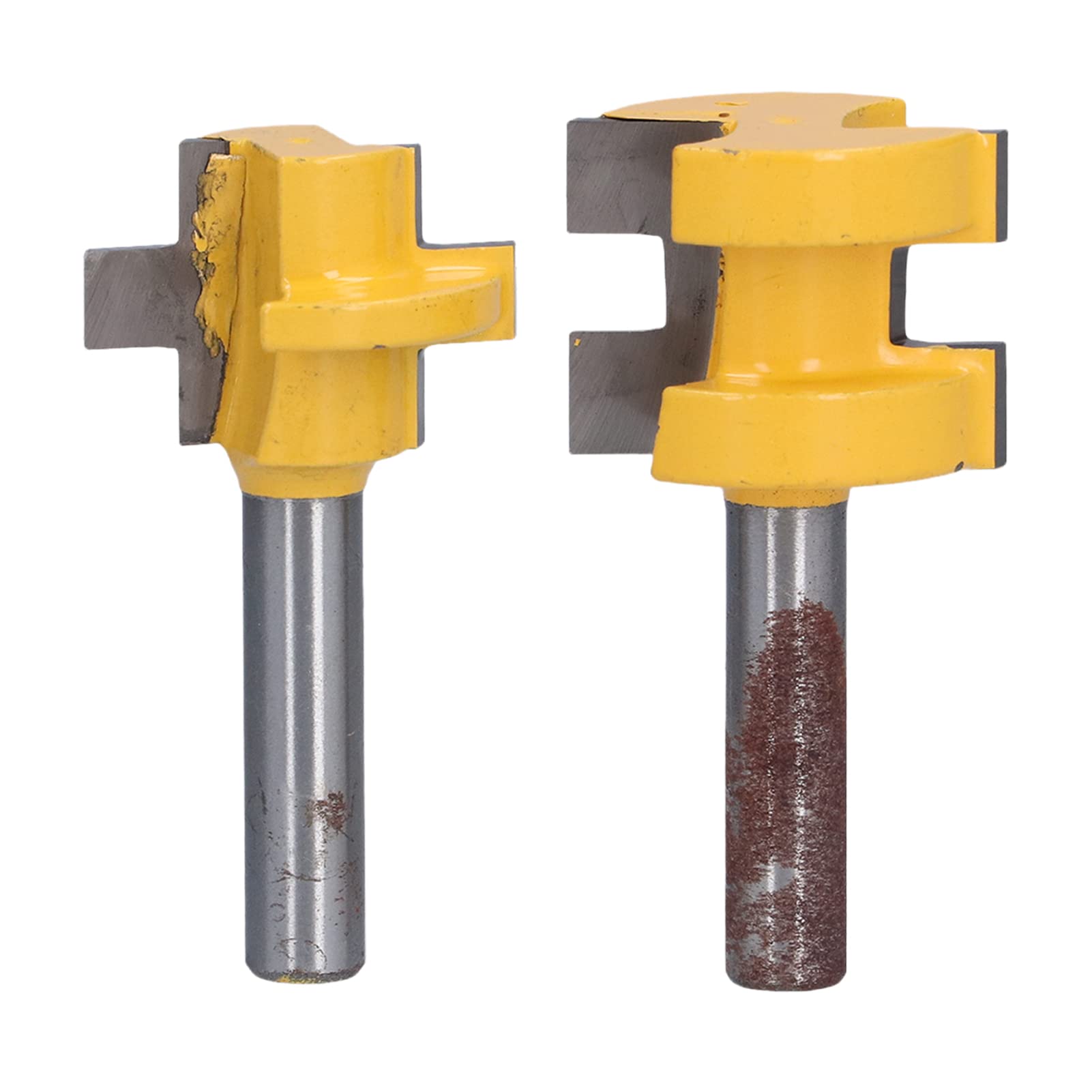 2-Piece T-Shaped Wood Milling Saw Cutters - Tongue Groove Router Bits with Storage Box for Doors, Drawers & Shelves | Perfect for Woodworking, DIY Furniture & Cabinet Making
