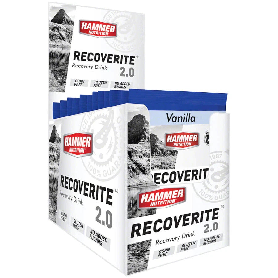 Hammer Nutrition Recoverite 2.0 - Post-Workout Recovery Drink with Fast-Absorbing Carbs & Protein | Ideal for Athletes & Fitness Enthusiasts After Training, Cycling or Running