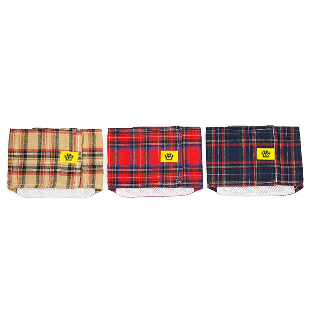 **Washable & Reusable Male Dog Diapers - Large Size (3 Pack) | Belly Wrap for Incontinence, Training & Travel | Eco-Friendly Pet Care Solution**