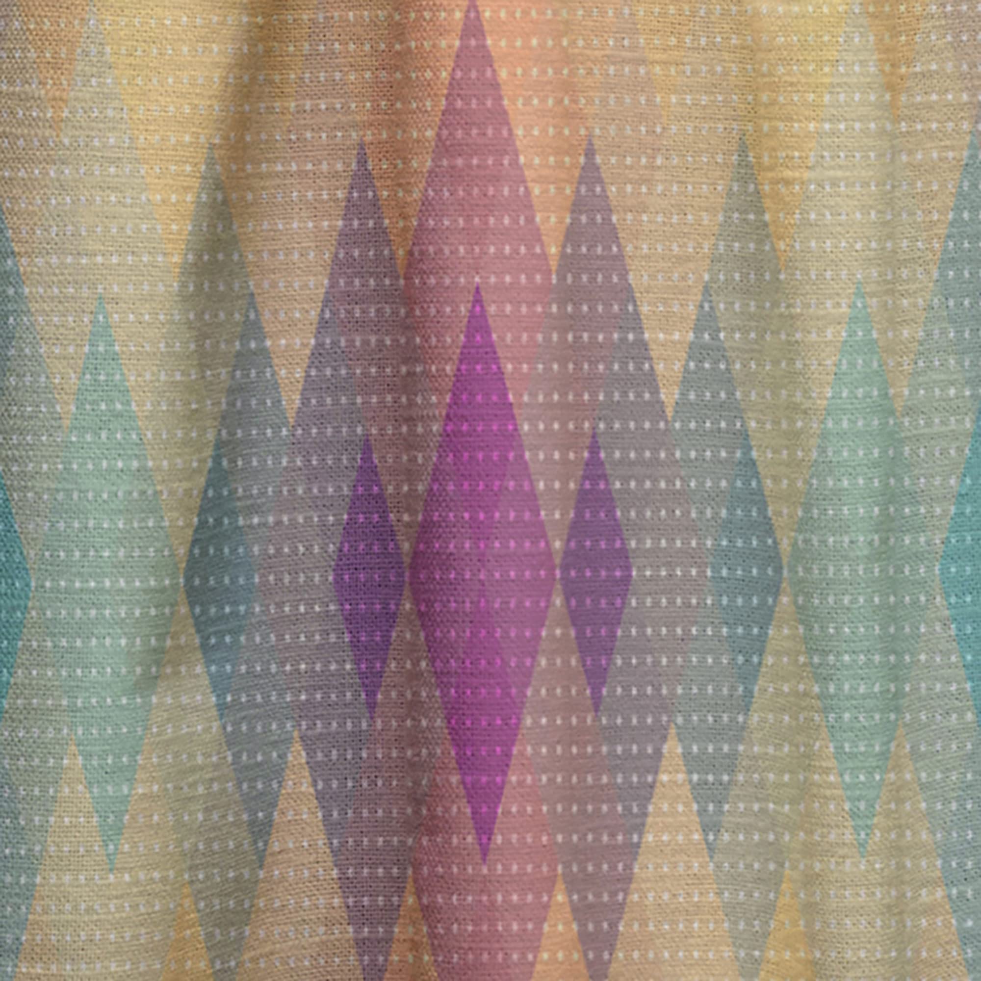 DesignQ Geometric Pattern Blackout Curtains - Thermal Insulated Single Panel 52x120 Inches for Bedroom & Living Room - Modern Home Decor for Temperature Control & Light Blocking