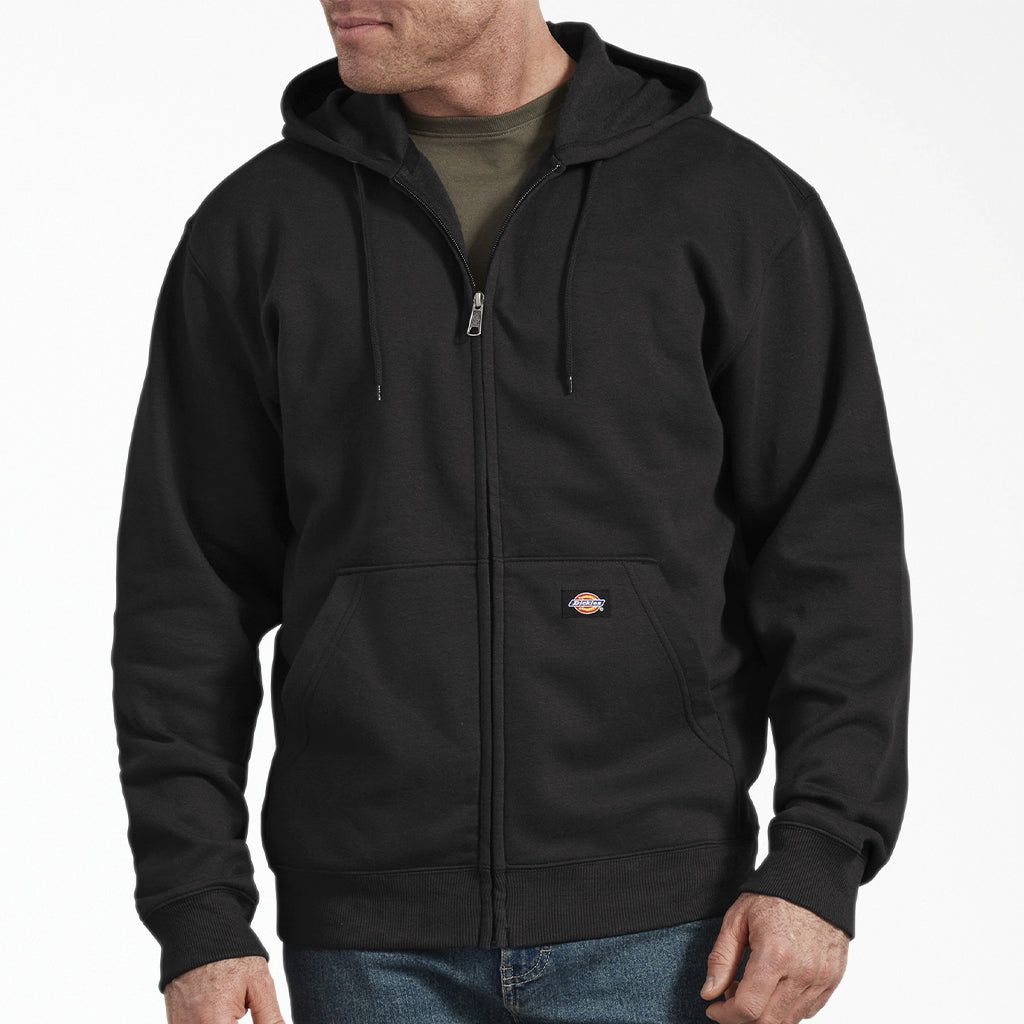 Dickies Men's Fleece Full Zip Hoodie - Warm & Comfortable Winter Jacket for Casual Wear, Work & Outdoor Activities