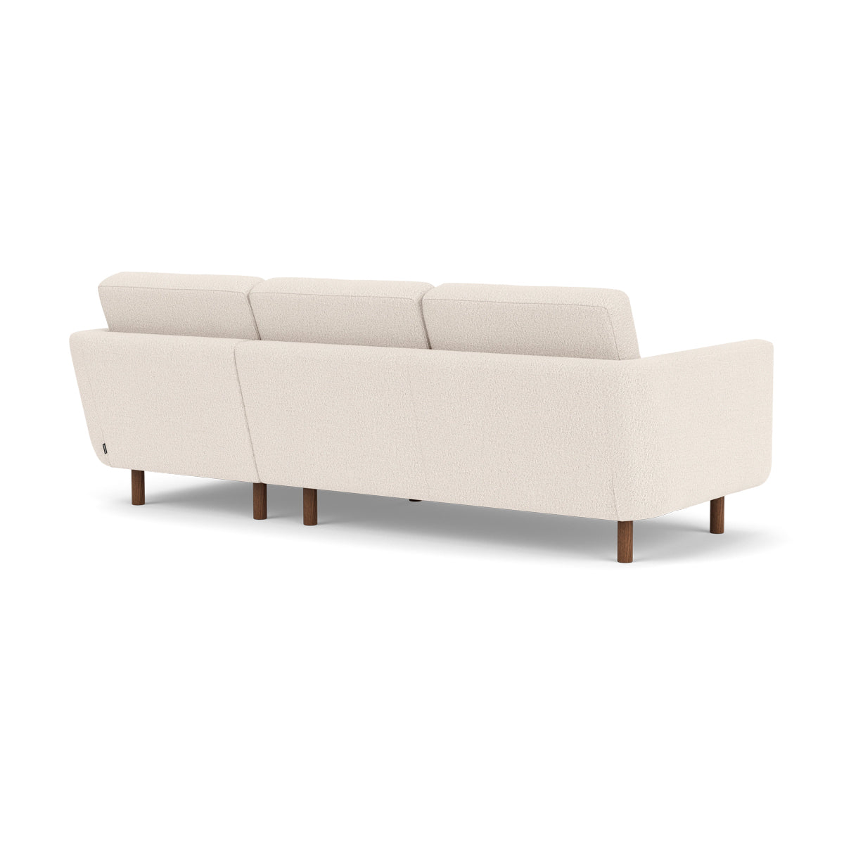 Luxury Conrad Boucle Right Chaise Sofa - Modern Upholstered Sectional Couch for Living Room, Lounge & Home Theater | Soft Chenille Fabric, Comfortable Seating for Family & Guests