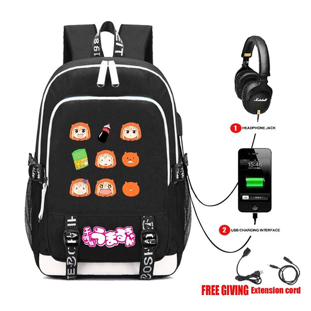 Anime Himouto! Umaru-chan Cute Backpack for School, College, Travel & Daily Use - Lightweight Bookbag Daypack with Pockets for Students & Anime Fans