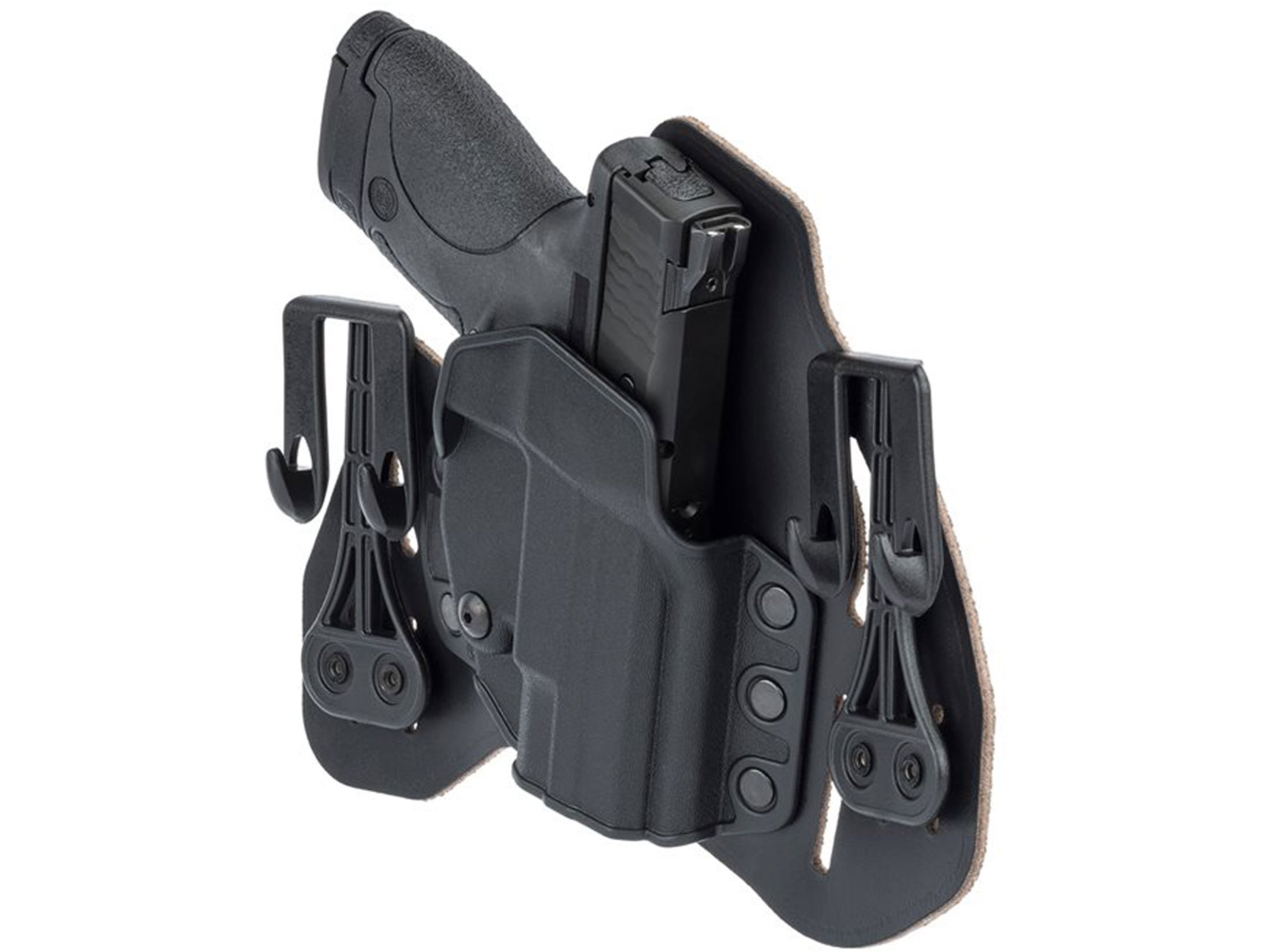 BLACKHAWK Leather Tuckable Pancake Holster for Concealed Carry - Perfect for IWB & OWB Use with Pistols & Revolvers | Ideal for Law Enforcement, Security & Everyday Carry