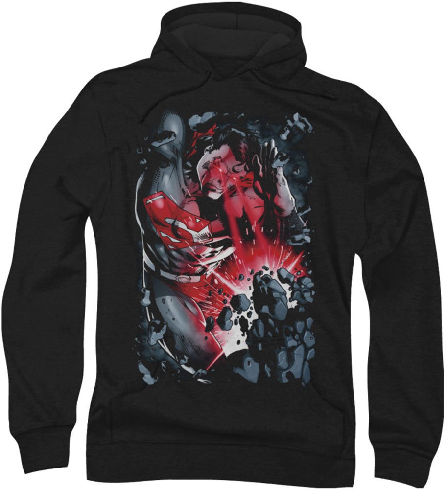 Superman Men's Heat Blast Hoodie - Winter Warm Fleece-Lined Pullover for Outdoor Activities, Sports & Casual Wear