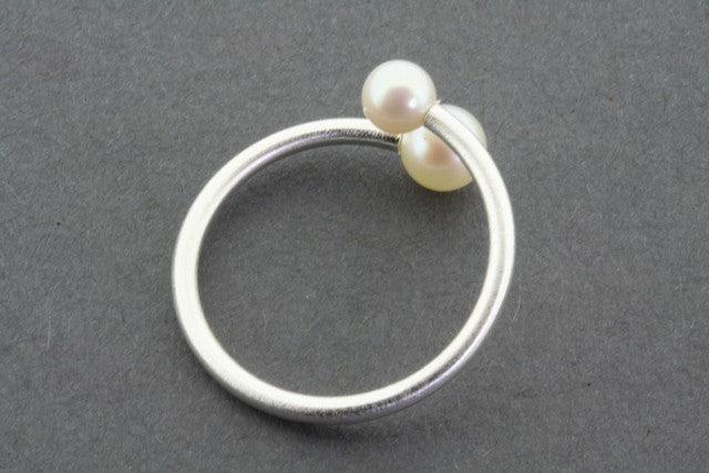 Elegant Sterling Silver & Freshwater Pearl Ring for Women | Dainty Jewelry Gift for Her | Perfect for Weddings, Anniversaries & Special Occasions