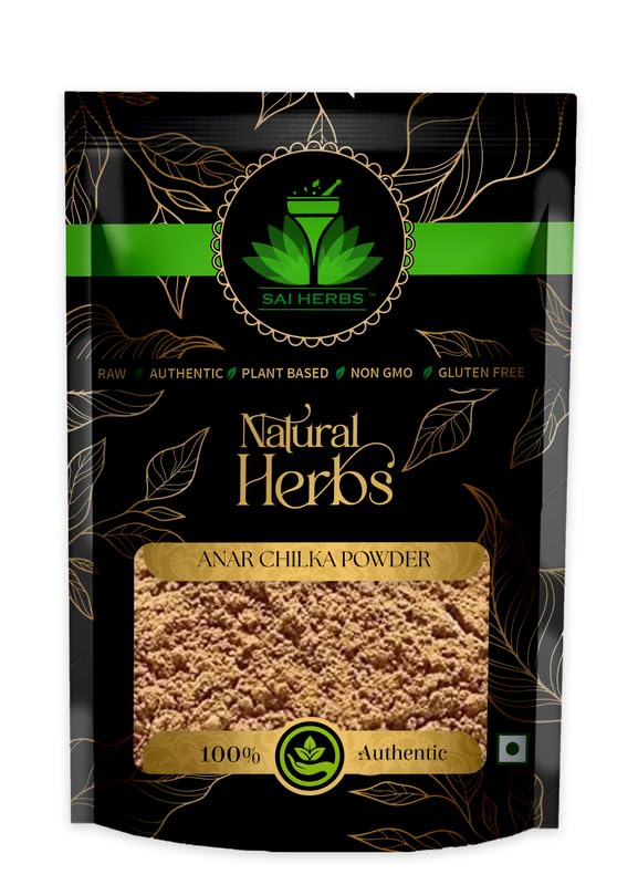 Pure & Natural SAI HERBS Pomegranate Peel Powder (Punica Granatum) - 500g | Organic Nashpal, Anar Chilka Powder for Skin Care, Hair Growth & Digestive Health