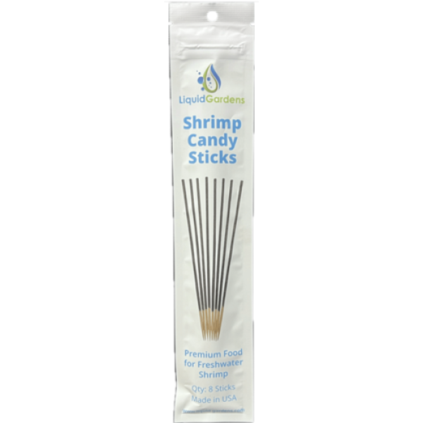 Premium Liquid Gardens Shrimp Candy Sticks - High Protein Aquatic Treat for Shrimp, Fish & Turtles - Perfect for Aquarium Snacks & Feeding Time