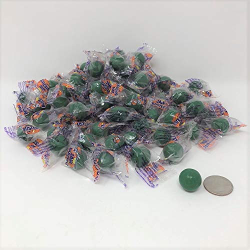 Green Jawbreakers - Small Wrapped Hard Candy (5 lbs) - Bulk Candy for Parties, Gifts & Halloween Treats