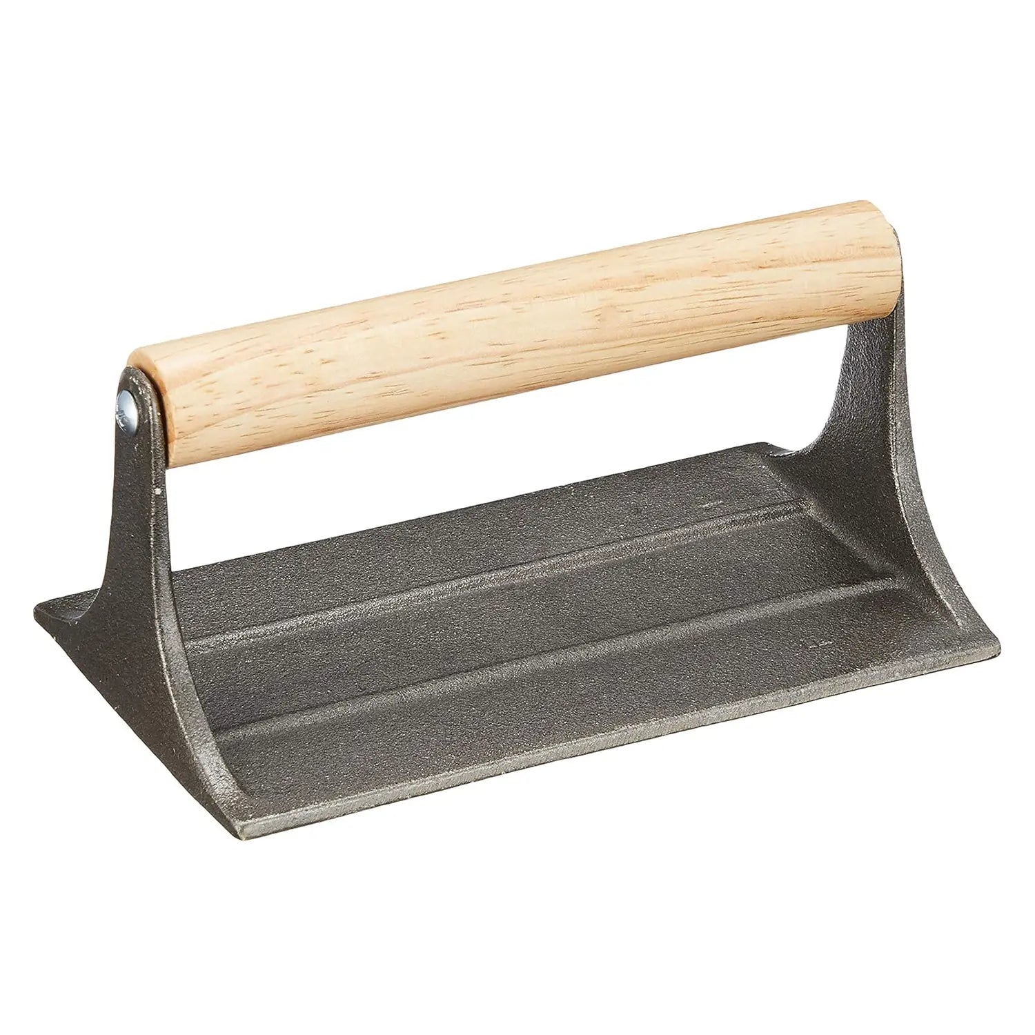 Asahi Chuzo Cast Iron Bacon Press - Heavy Duty Rectangular Griddle Weight for Cooking Steak, Burgers & Sandwiches - Perfect for Grilling, Pan Frying & Smash Burgers