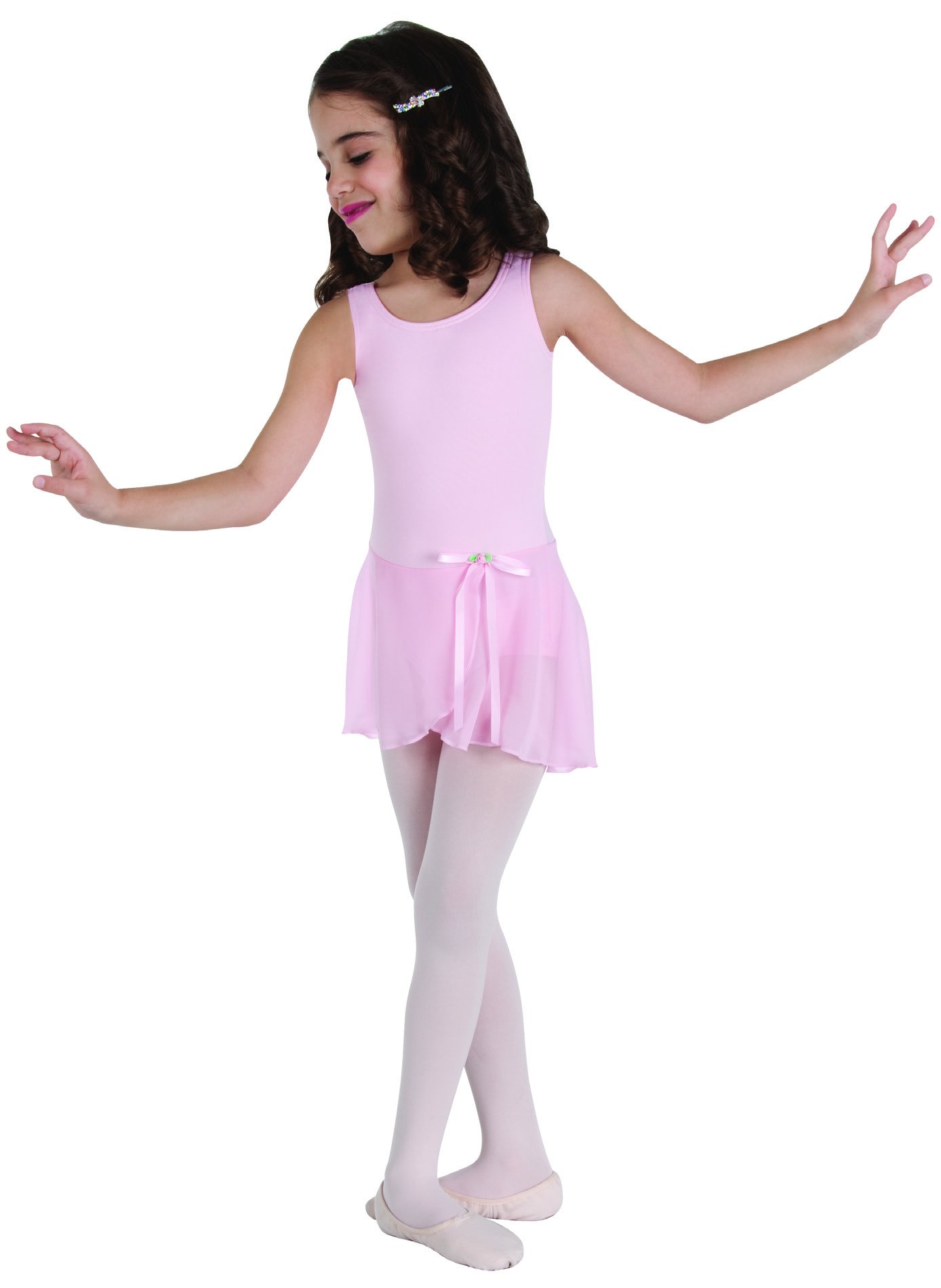 Body Wrappers Microfiber Tank Leotard for Girls - Stretchy & Comfortable Dancewear in Lemon Yellow (Size 3-4) - Perfect for Ballet, Gymnastics & Dance Classes