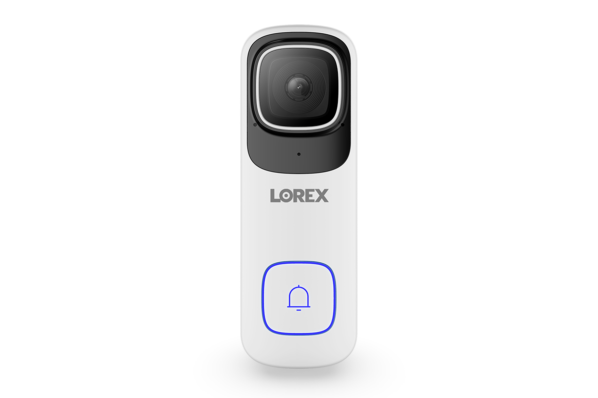 Lorex 4K WiFi Video Doorbell with Night Vision - Wired Security Camera, 32GB Storage & Cloud Enabled - Smart Home Security for Front Door Monitoring (Indoor/Outdoor Use)