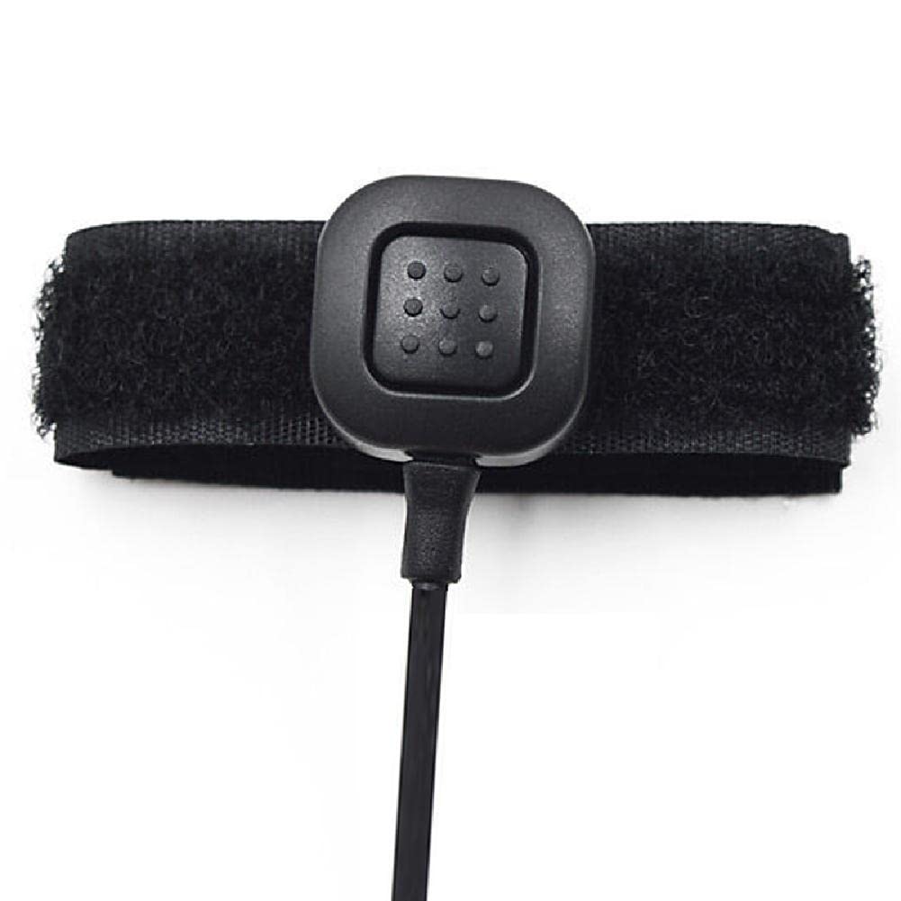 MOUDOAUER Throat Mic Earpiece Headset with Finger PTT - Compatible with Baofeng UV5R, 888s, KENWOOD NX220/NX320 Walkie Talkies - Hands-Free Communication for Security, Construction & Outdoor Activities