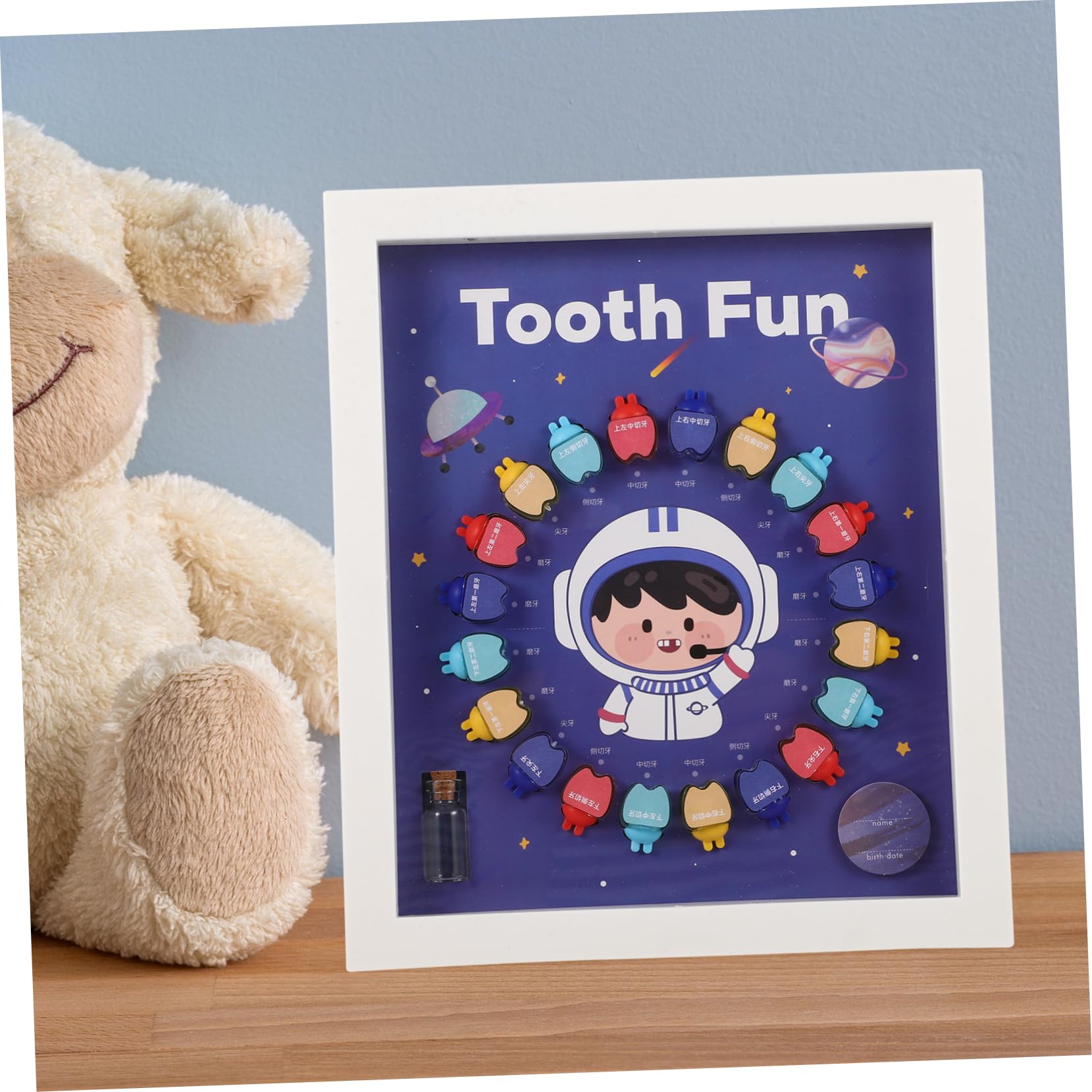 Totority Kids Tooth Storage Box - Durable Plastic Tooth Holder & Organizer for Baby Teeth Keepsake - Perfect for First Lost Tooth, Tooth Fairy Gifts, and Childhood Memorabilia