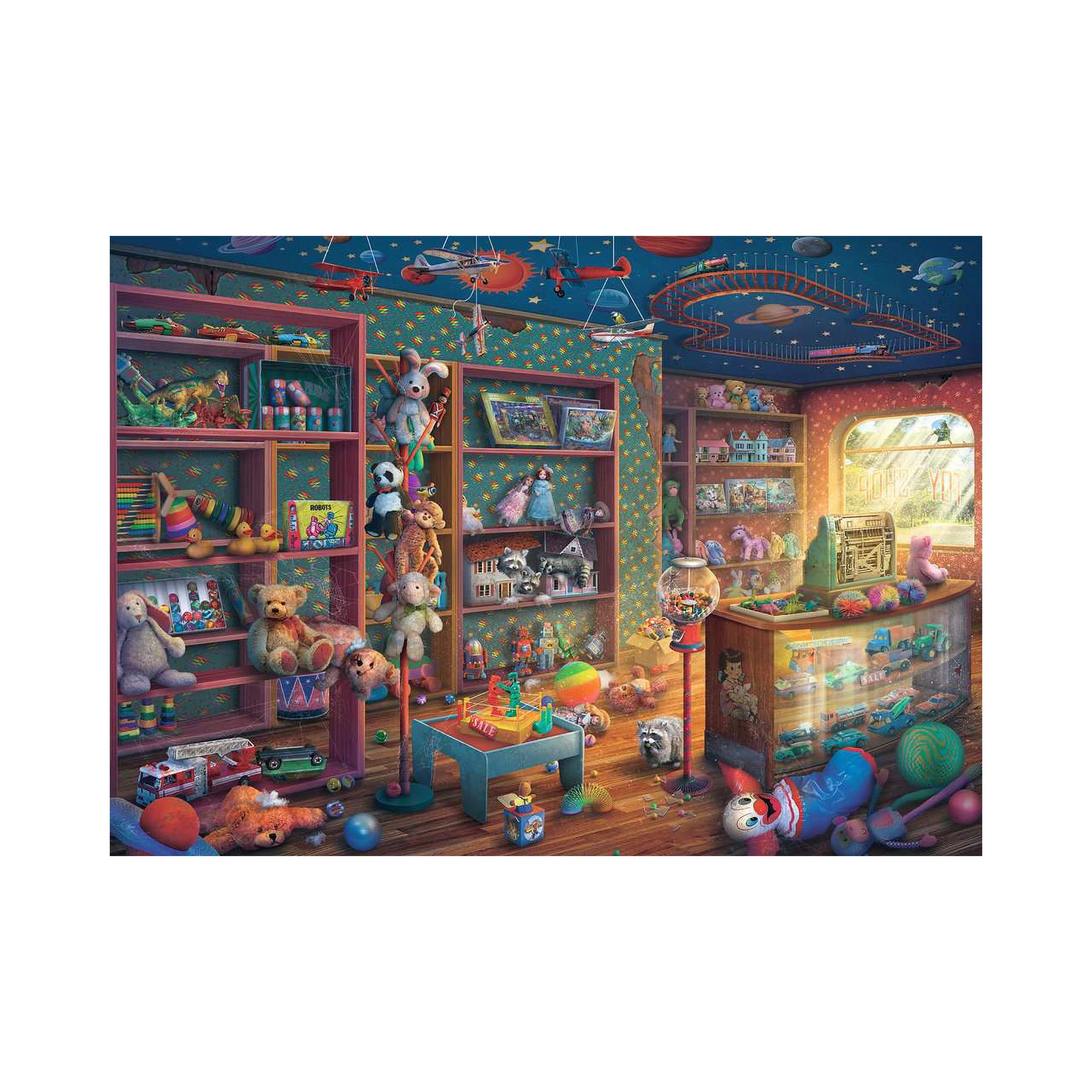 1,000 Piece Jigsaw Puzzle for Adults - Challenging & Fun Brain Teaser - Tattered Toy Store - Perfect for Family Game Night & Stress Relief