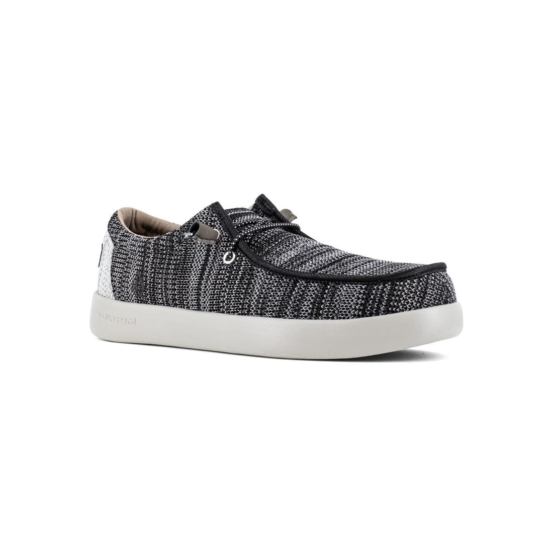 Women's Chill Composite Toe Casual Work Shoes - Black & White Slip Resistant Comfortable Shoes for Walking, Standing & Light Duty Work
