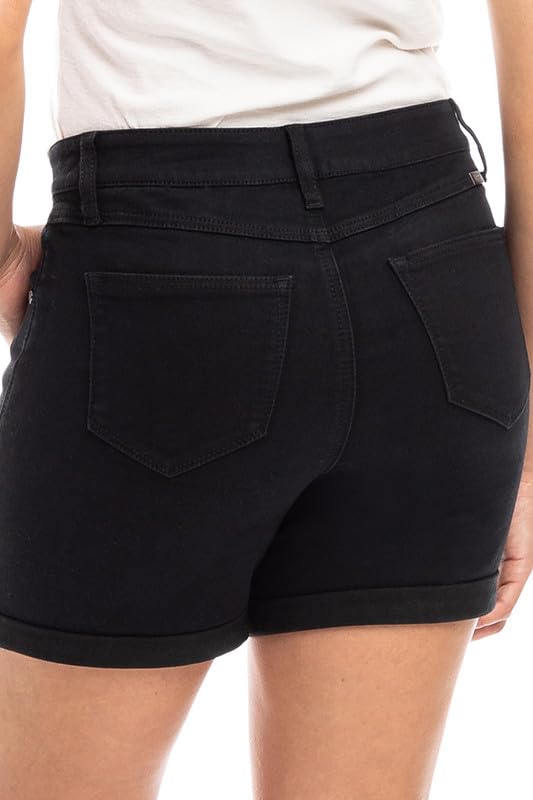 1822 Denim Adjustable Length Sustainable Denim Shorts – Eco-Friendly Women's Fashion for Casual Wear & Summer Outfits