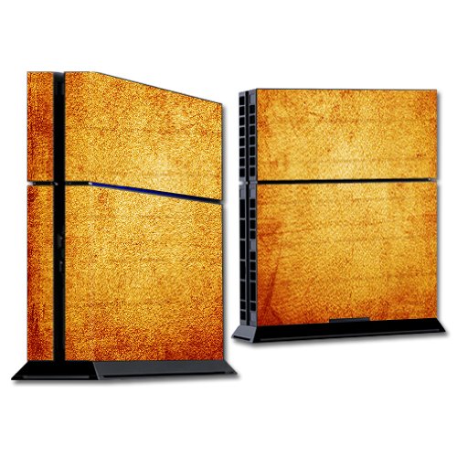 MightySkins Vintage Fabric Skin Wrap Sticker for Sony PlayStation 4 (PS4) Console - Durable Protective Cover for Gaming Setups & Home Entertainment Systems