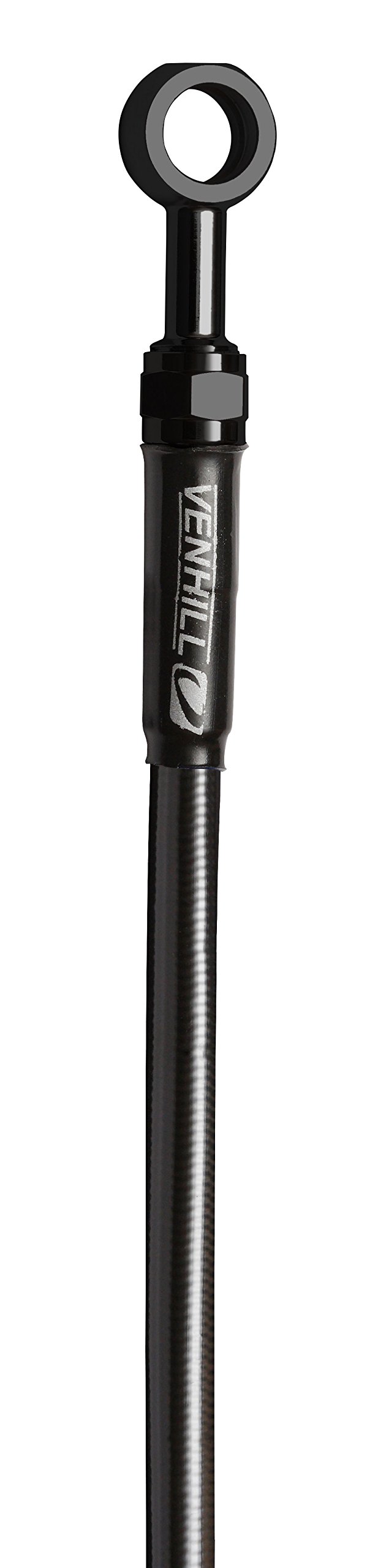 Venhill Stainless Steel Brake Line for Kawasaki Ninja 250R 2008-2012 - Black - Enhanced Riding Safety