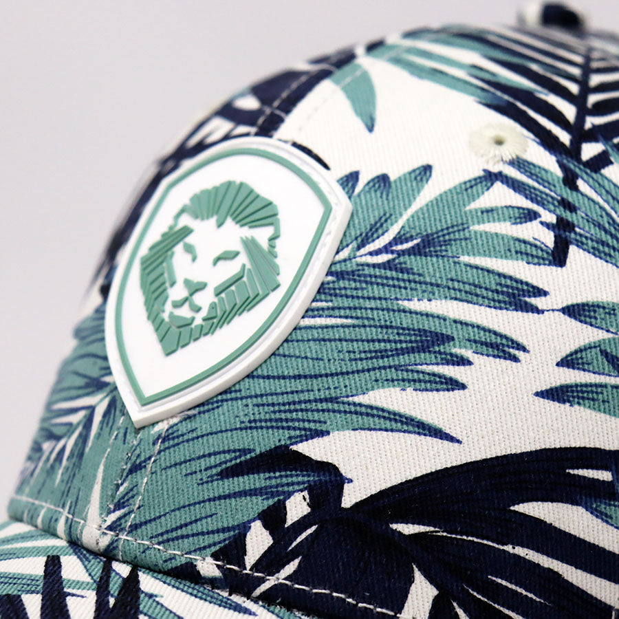 VT Shield Logo Tropical Print Snapback Hat - Stylish Adjustable Baseball Cap for Men & Women - Perfect for Beach, Summer Outfits & Outdoor Activities