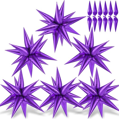 Purple Star Cones, 26 Inch