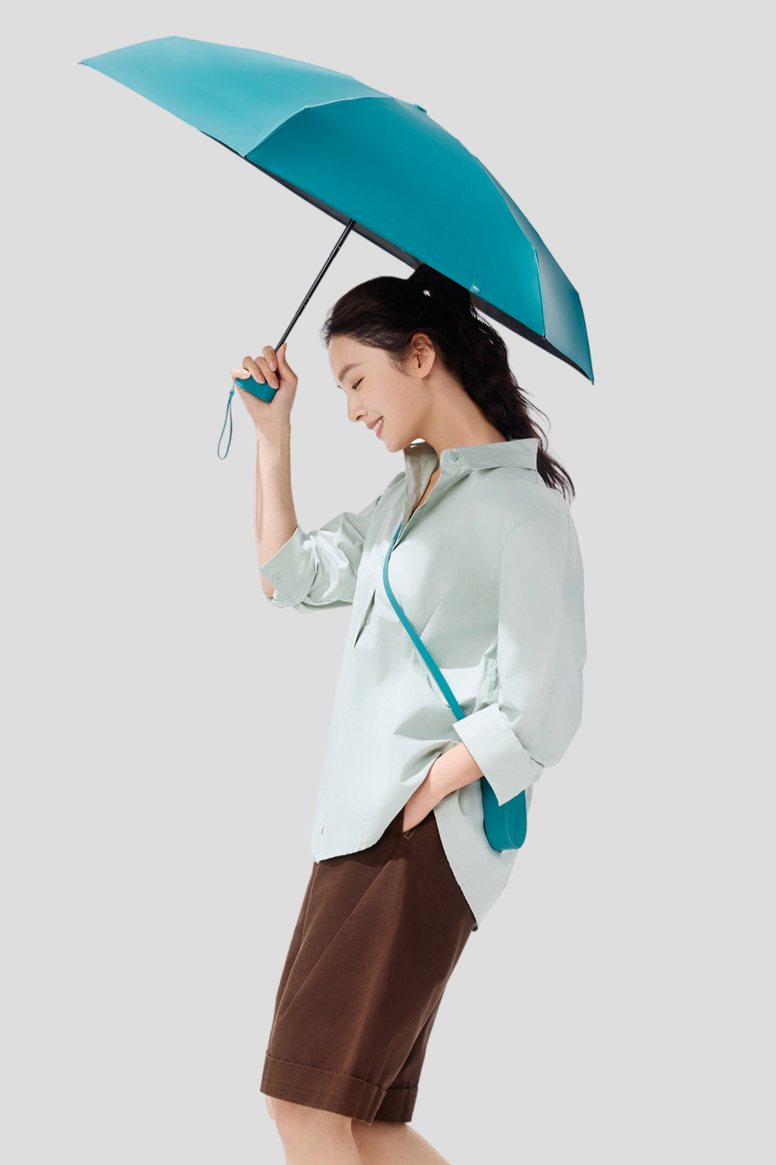 Nimbus Compact Sun Umbrella UPF50+ UV Protection - Portable Travel Beach Umbrella for Outdoor Activities, Picnics, and Poolside Relaxation