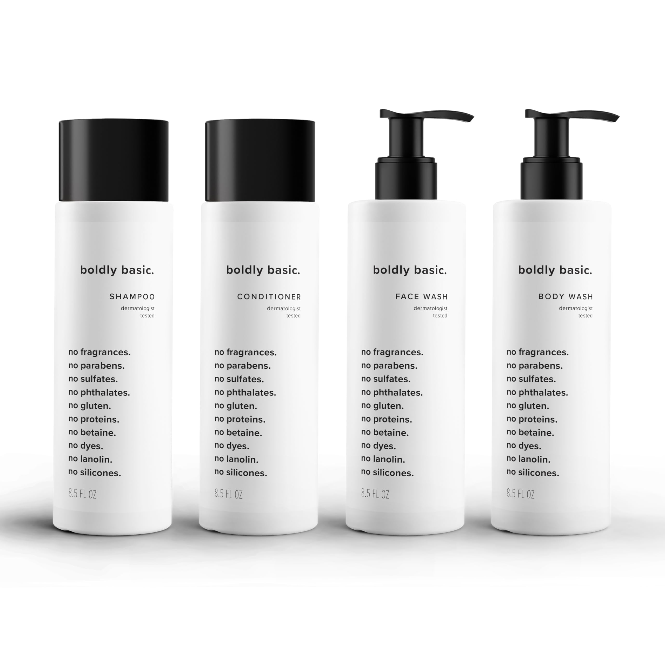 Fragrance-Free Shampoo & Body Wash for Sensitive Skin - Sulfate & Paraben Free - Gentle Daily Care