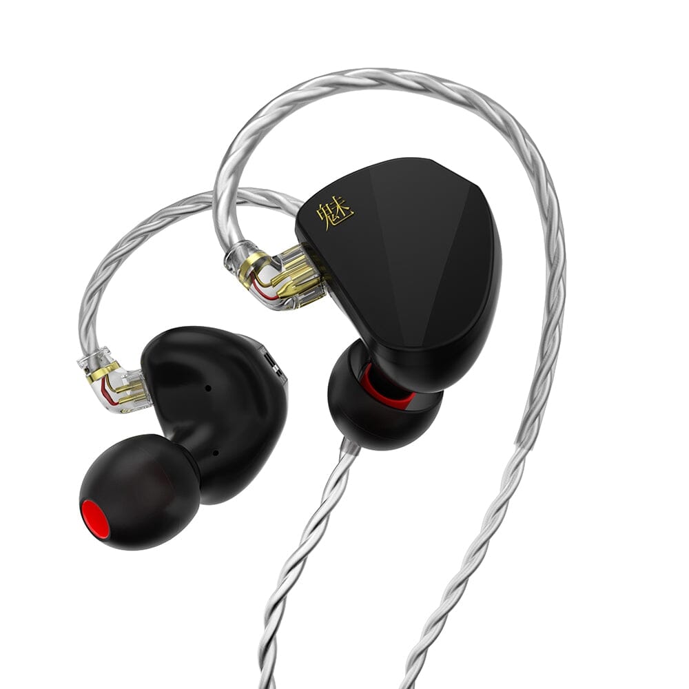 CVJ Mei 1DD + 2BA Hybrid In-Ear Earphones with Knowles Balanced Armature - HiFi Sound for Music Lovers, Audiophiles & Gaming (Perfect for Studio Monitoring, Travel & Workout)