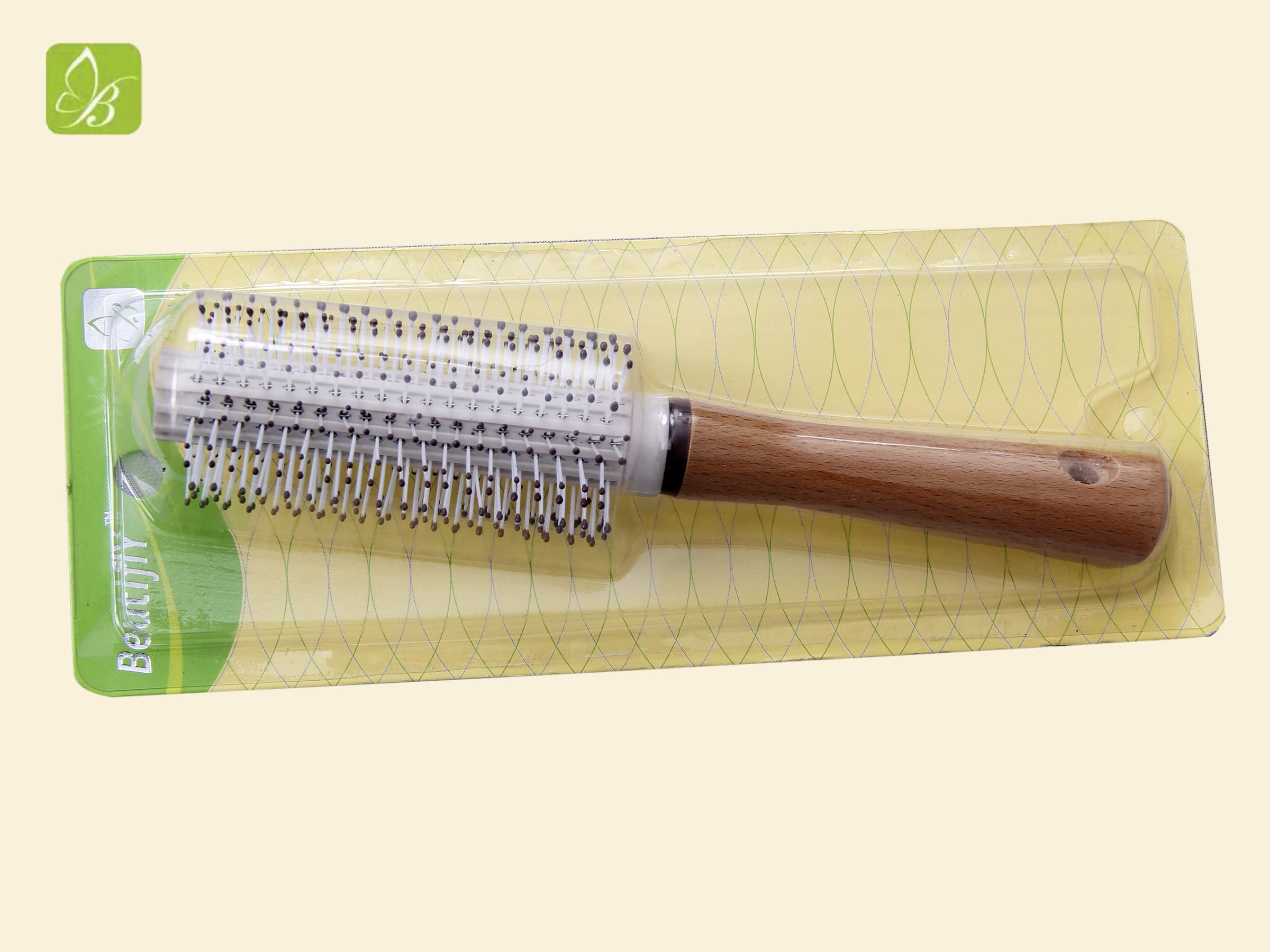 Beautifly Round Hair Brush with Soft Bristles - Professional Hair Curler Styling Brush for Men & Women - Perfect for Salon, Home Use & Travel Styling