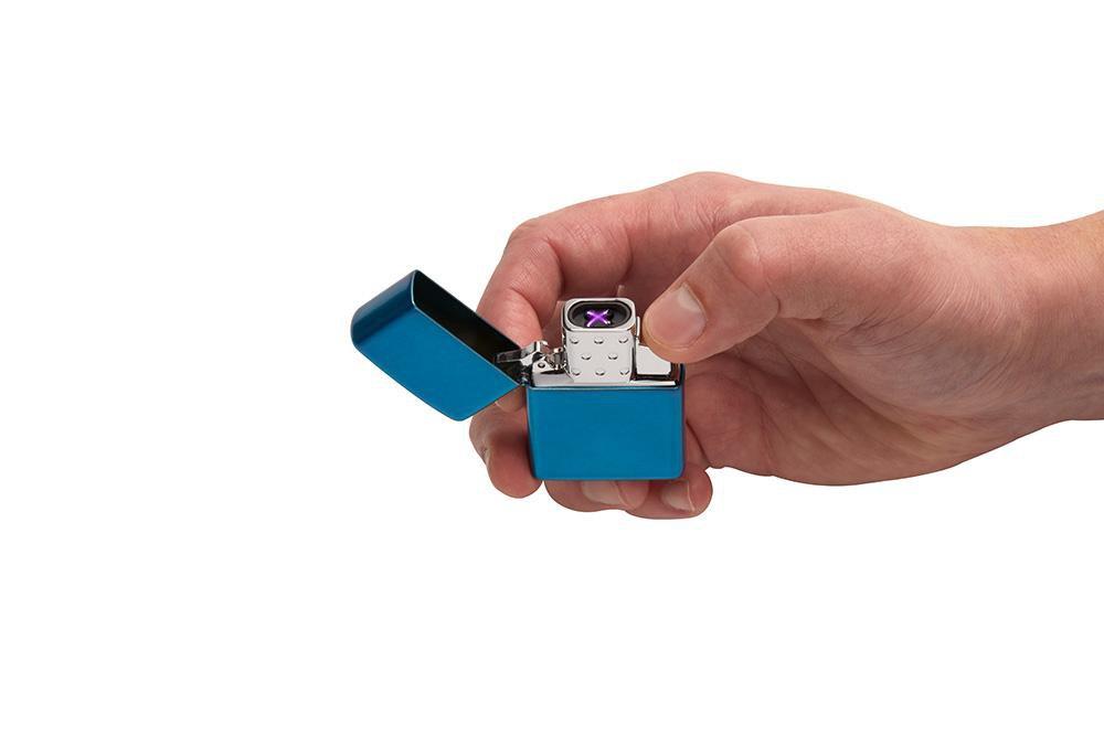 Double Arc Rechargeable Lighter Insert - USB Windproof Plasma Lighter for Cigars, Candles & Camping (Perfect for Outdoor Adventures, Home Use & Gifts)