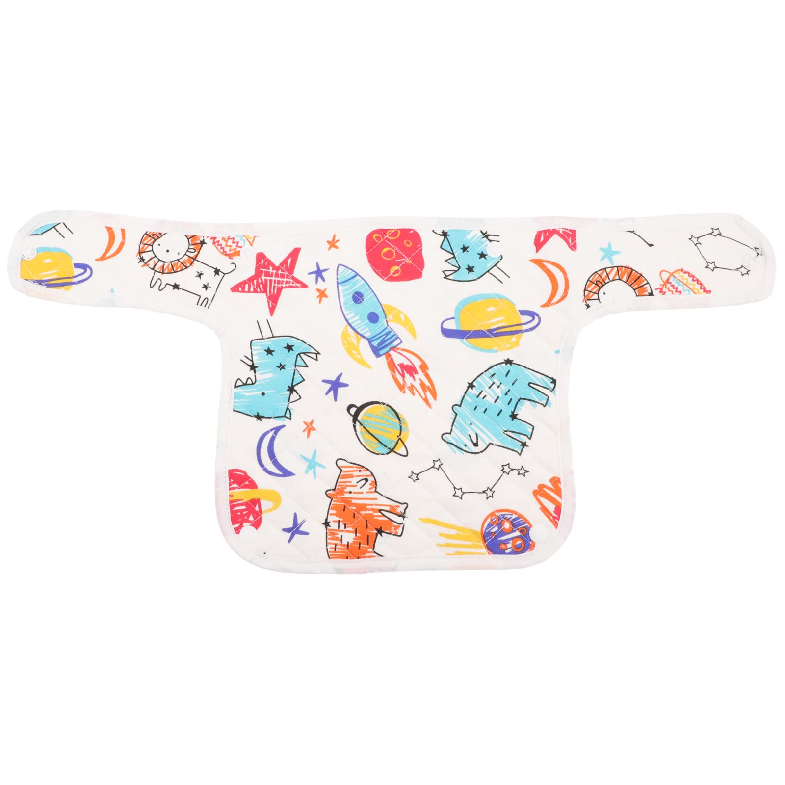 LUOZZY Waterproof Washable Baby Bibs for Kids - Soft Cotton Fabric Drool Towel with Graffiti Pattern, Perfect for Mealtime, Feeding & Messy Play