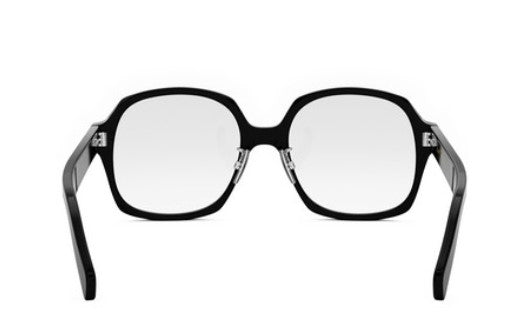 Celine THIN CL50151F 001 Shiny Black Geometric Women's Eyeglasses - Fashionable Designer Glasses for Women, UV Protection & Lightweight Frame - Perfect for Office, Reading & Everyday Wear