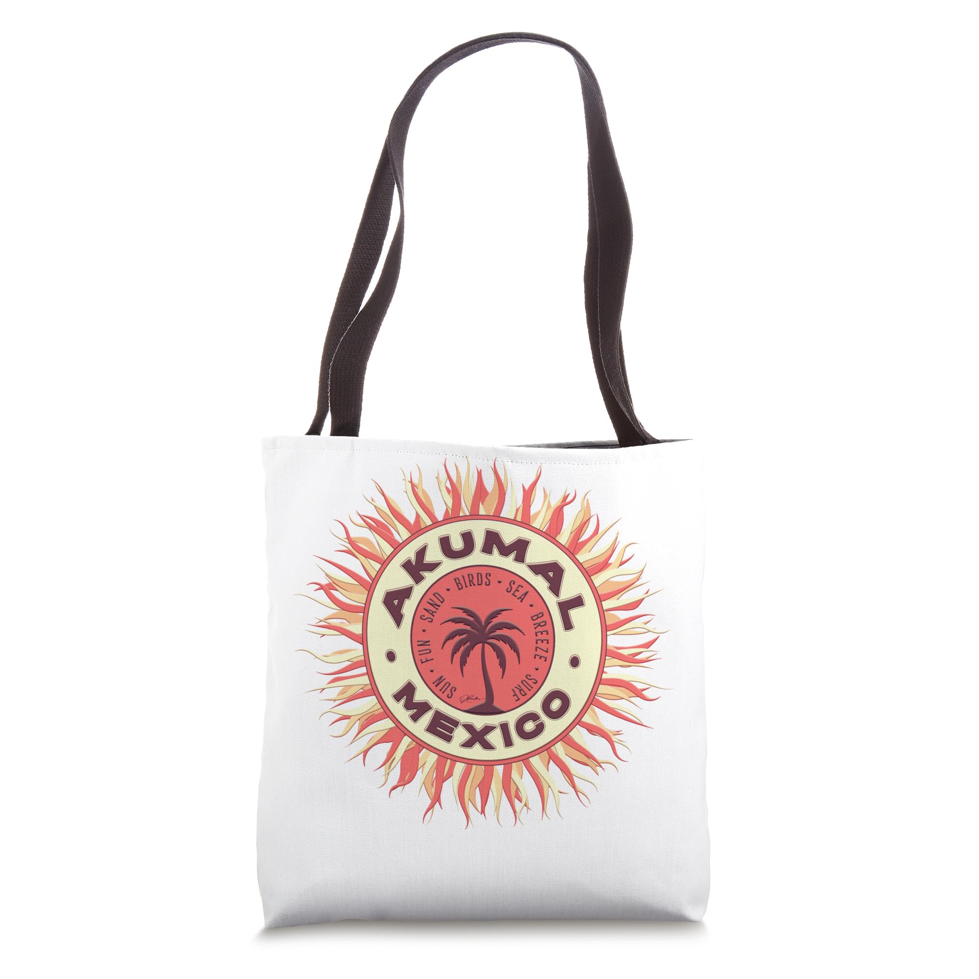 JCombs: Stylish Akumal Mexico Tote Bag - Durable & Lightweight Beach Bag for Travel, Shopping & Everyday Use