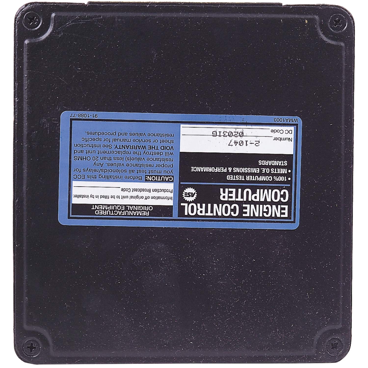 Cardone 72-1047 Remanufactured Engine Control Computer Module (ECC/ECM) - Compatible with Select Vehicle Models - Perfect for Engine Performance & Fuel Efficiency Optimization