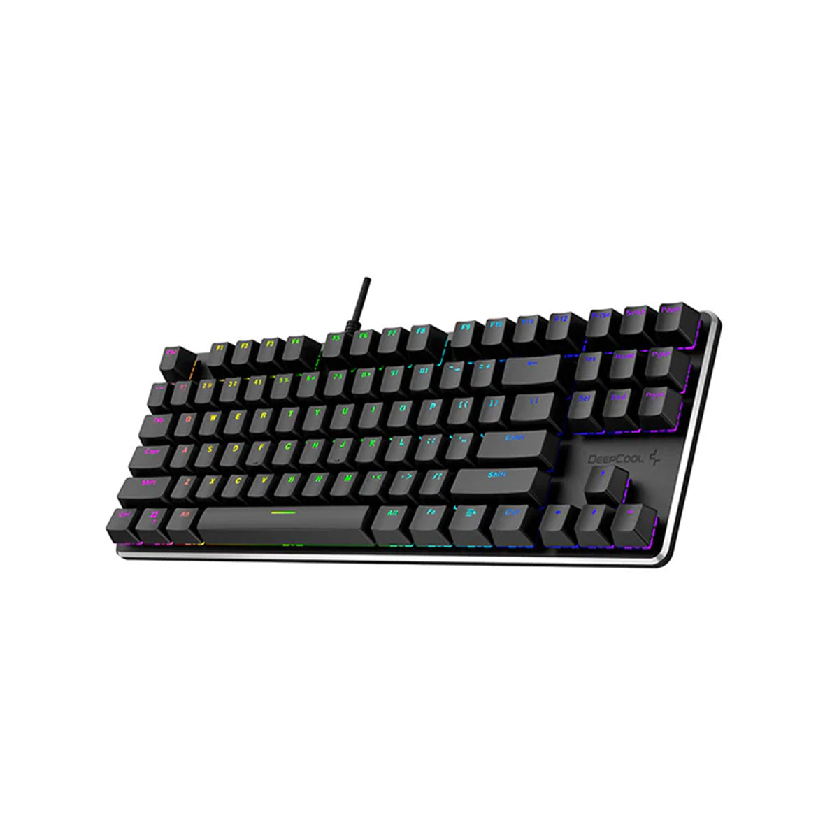 Deepcool KB500 TKL RGB Mechanical Gaming Keyboard - 87 Keys, Outemu Red Linear Switches, Anti-Ghosting, Wired USB for PC/Mac - Perfect for FPS, MOBA Gaming & Office Typing
