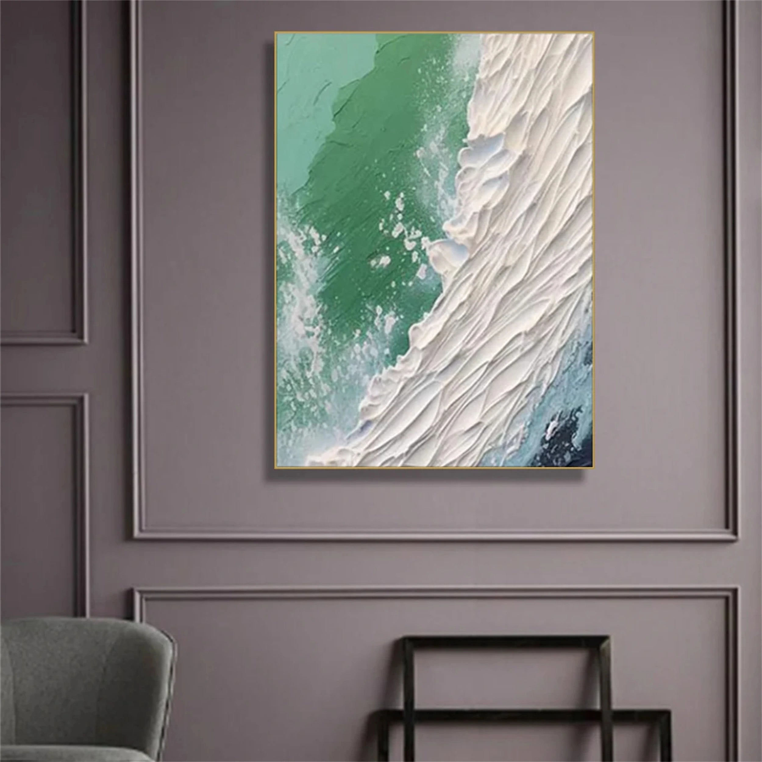 Ocean and Sky Painting #OS056 - Stunning Coastal Wall Art for Home & Office Decor | Perfect for Living Room, Bedroom, or Beach House