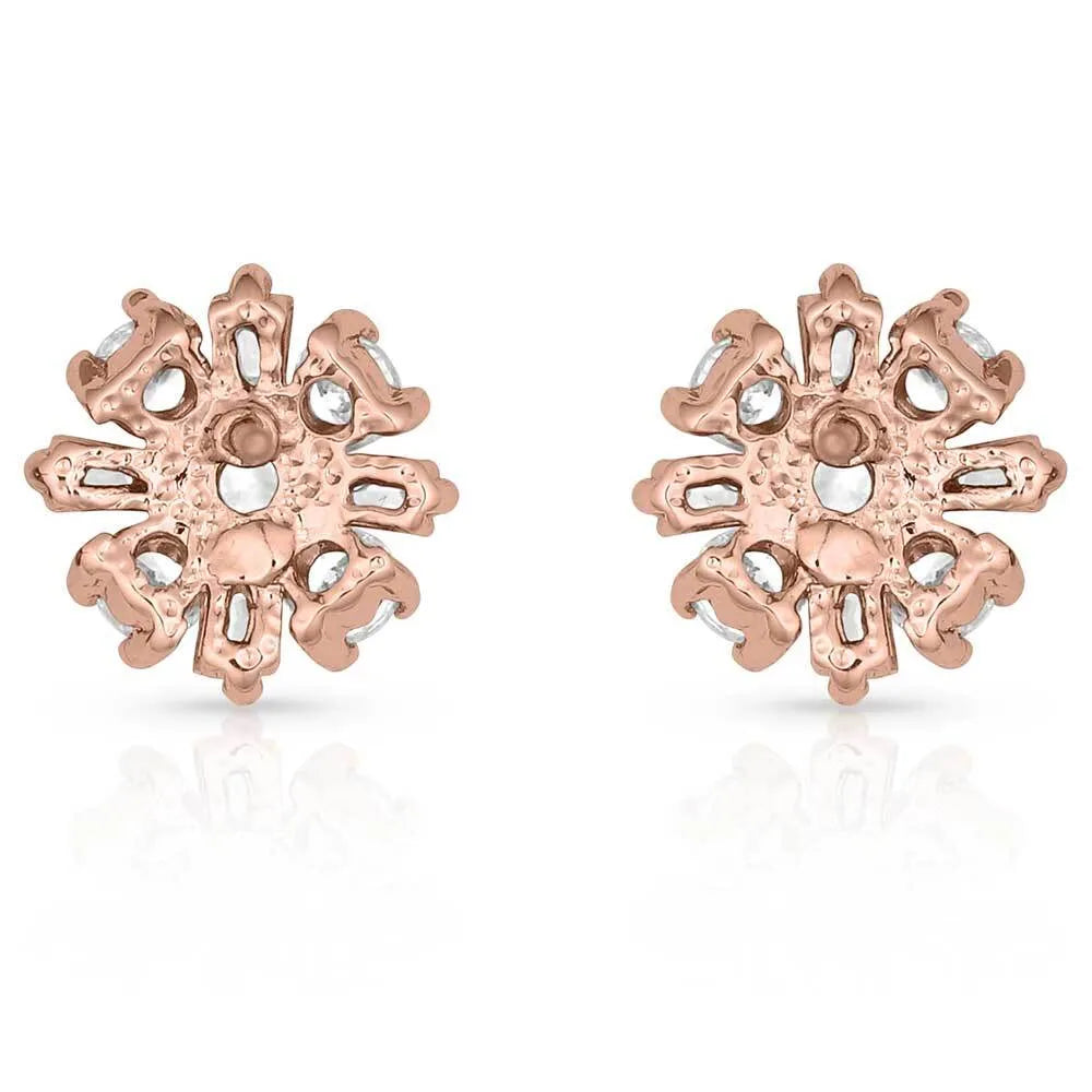 Simply Brilliant Rose Flower Earrings – Elegant Floral Jewelry for Women | Perfect for Weddings, Parties & Special Occasions