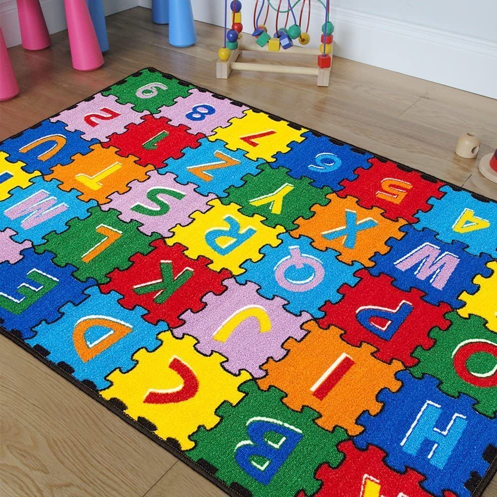 ABC Alphabet Puzzle Play Mat - Educational Kids Rug for Bedroom & Playroom (3x5 Feet) - Fun Learning & Play