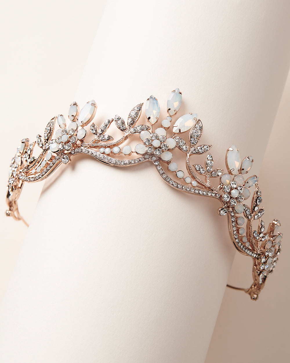 Jolie Opal Crown - Elegant Handcrafted Tiara for Weddings, Prom & Special Occasions | Perfect Bridal Accessory & Gift for Women