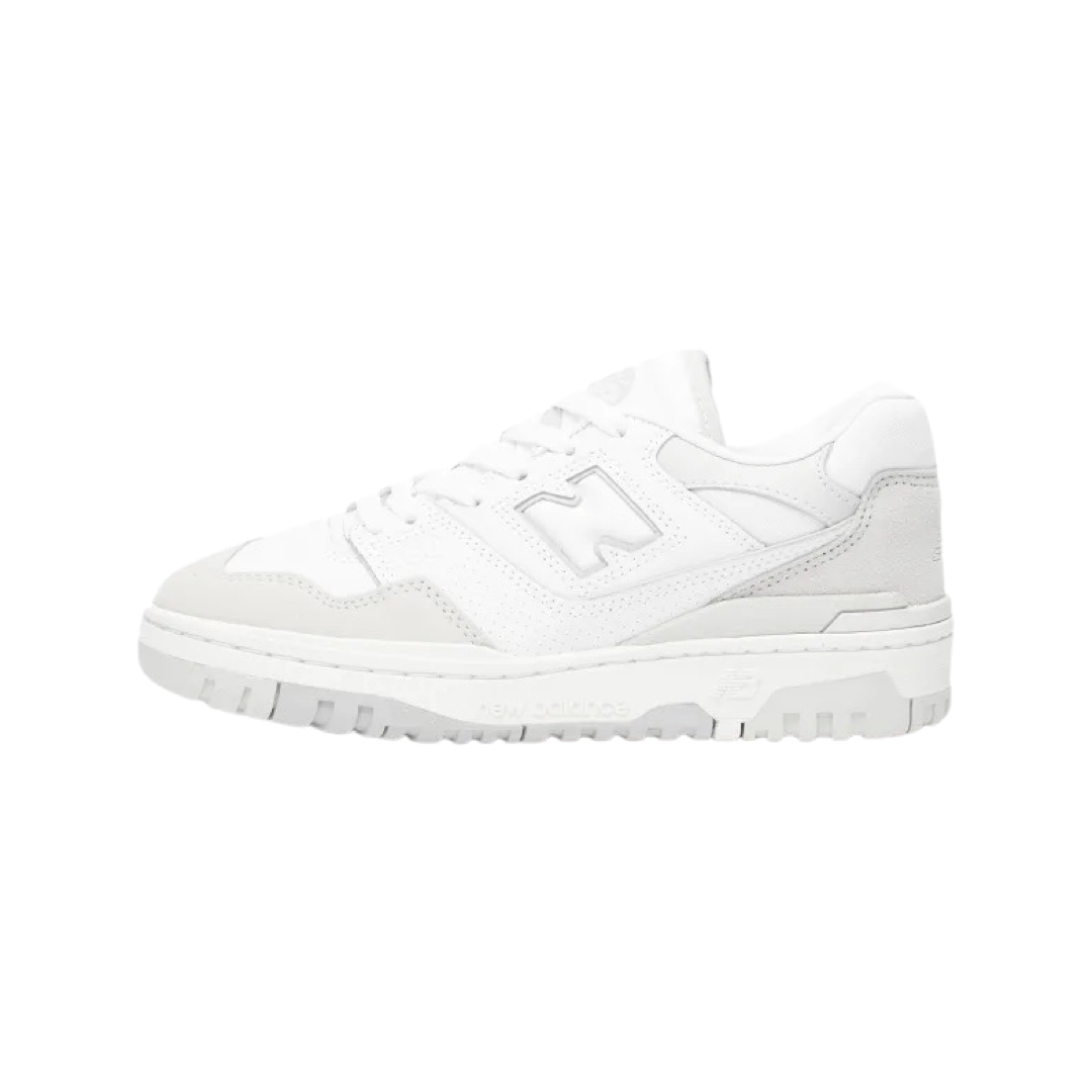 New Balance 550 White Grey Sneakers - Men's & Women's Classic Basketball Shoes for Casual Wear & Street Style Fashion