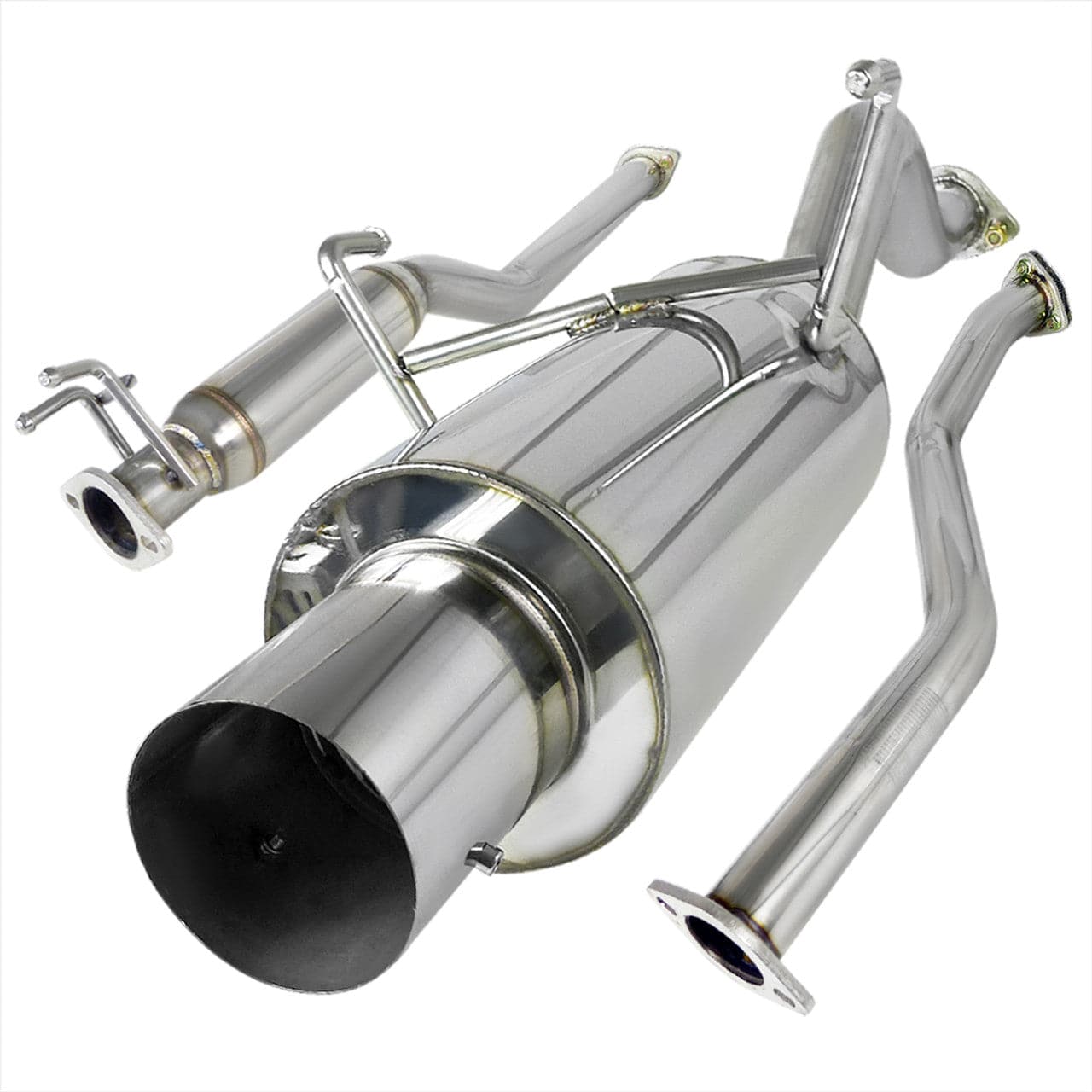 2001-2005 Honda Civic EX HX Si Coupe Performance Catback Exhaust System - 304 Stainless Steel N1 Style Muffler - Upgrade Your Ride for Better Sound & Power - Perfect for Street Racing & Car Enthusiasts