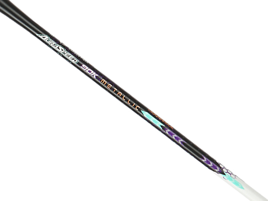 Victor Auraspeed 90K Metallic Badminton Racket - Professional Carbon Fiber Badminton Racquet for Advanced Players - Perfect for Tournaments & Training Sessions