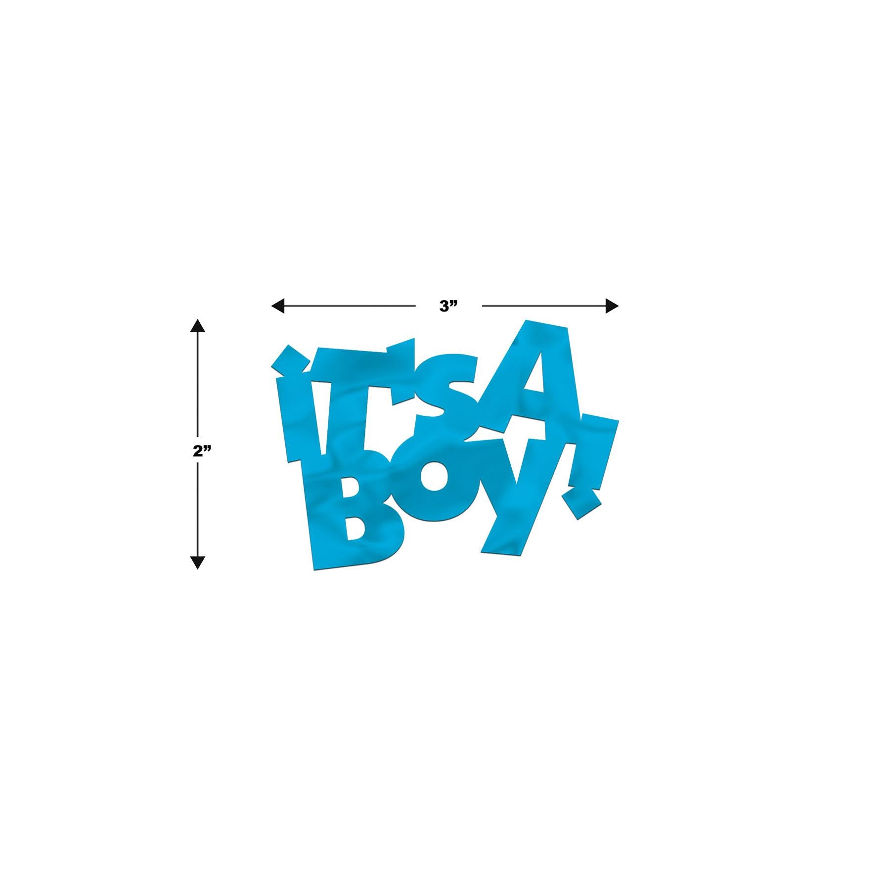12 Pack Beistle Jumbo It's A Boy Confetti - Blue Baby Shower Decorations for Gender Reveal Parties & Celebrations