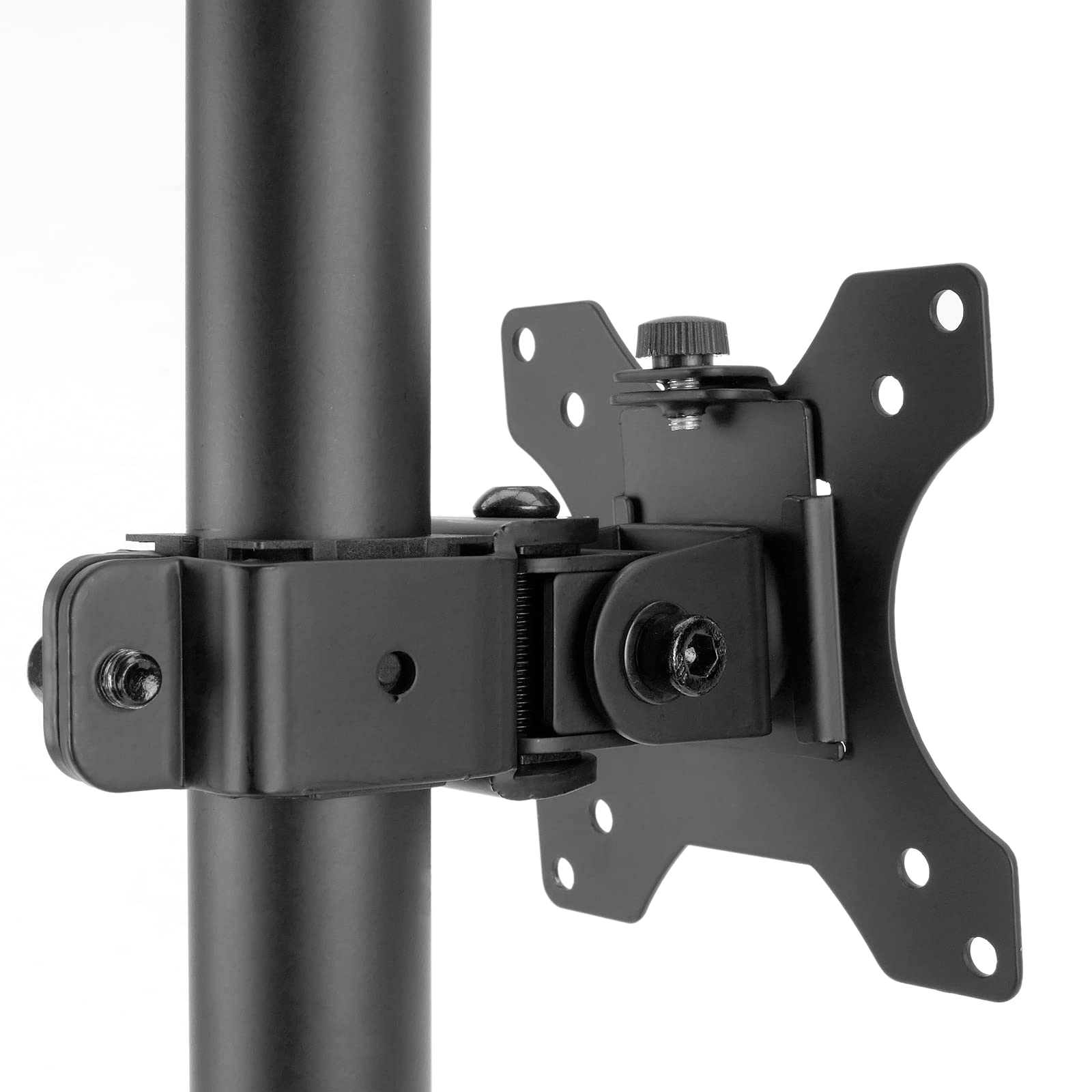 BEMATIK.COM Cablematic – Dual Vertical Monitor Stand with VESA 75/100 Mount - Perfect for Office Workstations & Gaming Setups