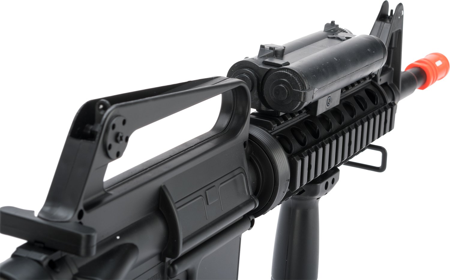 Well Airsoft Full Size M4 RIS Spring Airsoft Rifle with Platform Light - High Performance Airsoft Gun for Outdoor Training & Tactical Games | Perfect for Milsim, Target Practice & Airsoft Battles
